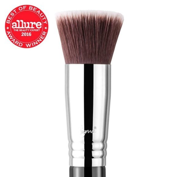 Sigma - F80 FLAT KABUKI™ BRUSH - BLACK/CHROME - Picture 1 of 2